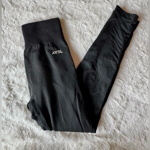 AYBL Jet Black High-Waisted Leggings